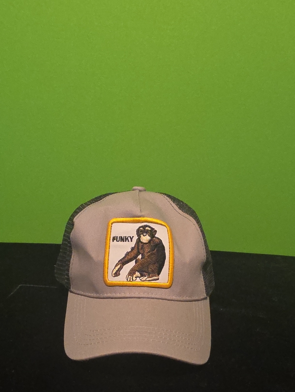 Monkey Gray Trucker Cap -